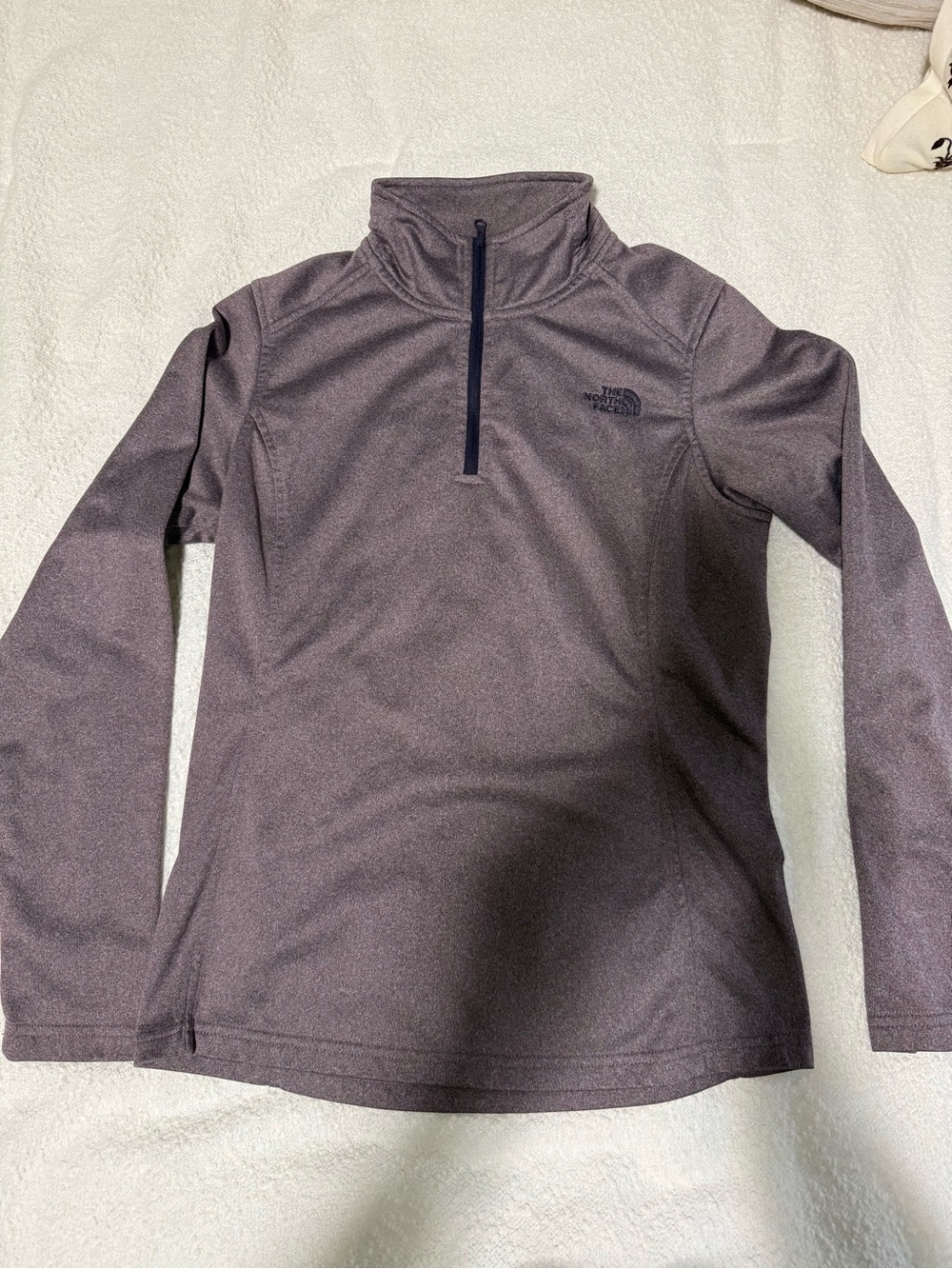 The North Face Women’s Heathered Plum Half-Zip Pullover